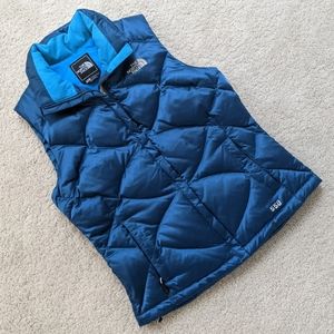 The North Face 550 Blue Goose Down Puffer Vest -  S